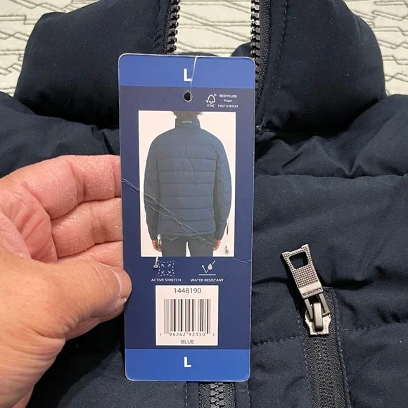 Nautica Men's Large Navy Quilted Puffer Jacket - Picture 5 of 12